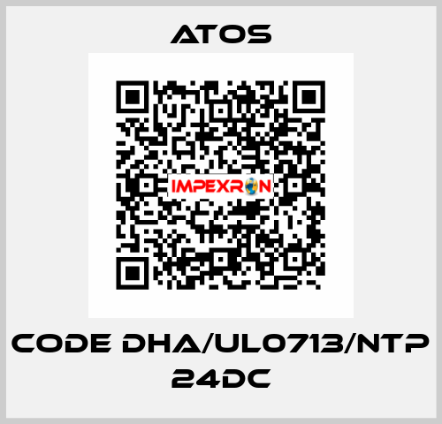 Code DHA/UL0713/NTP 24DC Atos