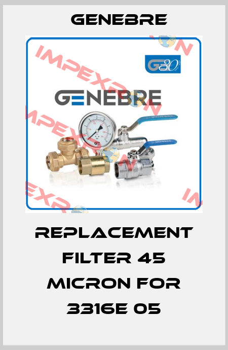 Replacement filter 45 micron for 3316E 05 Genebre