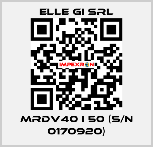 MRDV40 I 50 (s/n 0170920) ELLE GI SRL