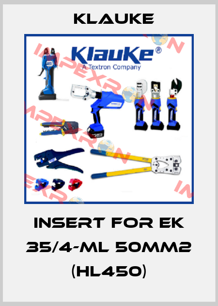 insert for EK 35/4-ML 50mm2 (HL450) Klauke