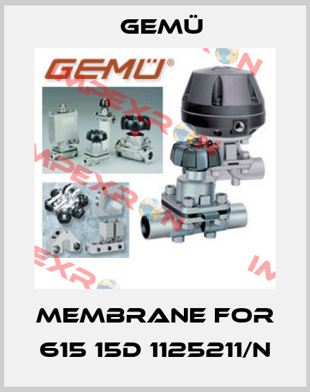 membrane for 615 15D 1125211/N Gemü