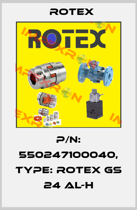 P/N: 550247100040, Type: ROTEX GS 24 AL-H Rotex