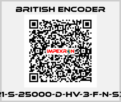 725I-21-S-25000-D-HV-3-F-N-SX-N-CE British Encoder