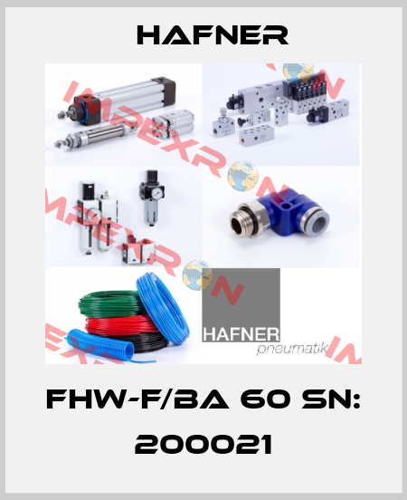 FHW-F/BA 60 SN: 200021 Hafner