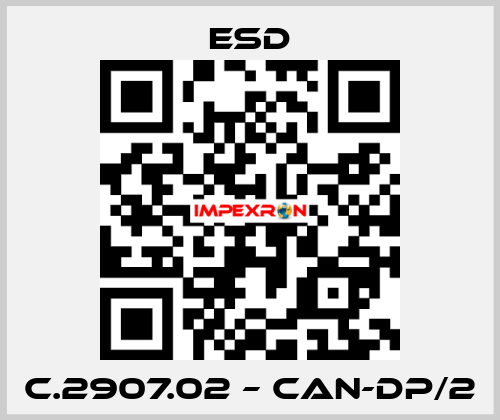 C.2907.02 – CAN-DP/2 ESD