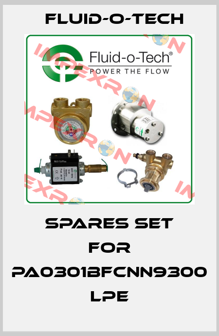 spares set for PA0301BFCNN9300 LPE Fluid-O-Tech