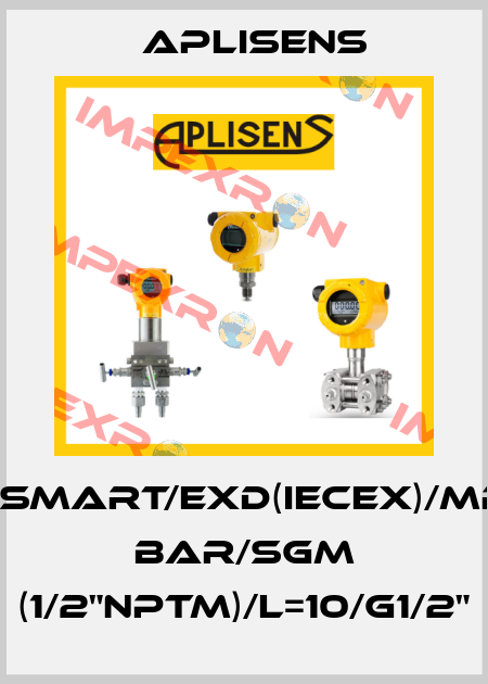 PCE-28.Smart/Exd(IECEx)/MR/0÷600 bar/SGM (1/2”NPTM)/L=10/G1/2'' Aplisens