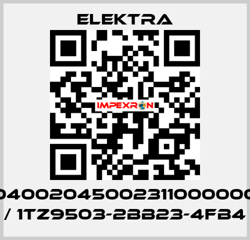 04002045002311000000 / 1TZ9503-2BB23-4FB4 ELEKTRA