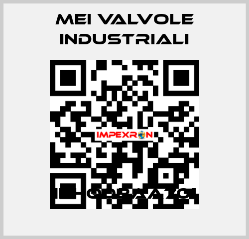 1HHQ02AA701 MEI VALVOLE INDUSTRIALI