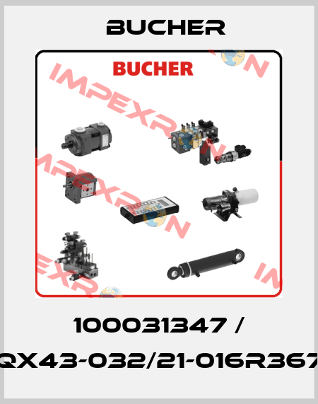 100031347 / QX43-032/21-016R367 Bucher