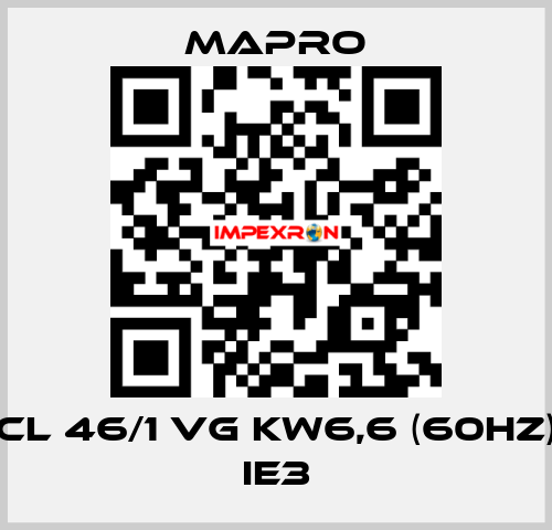 CL 46/1 VG kW6,6 (60Hz) IE3 Mapro