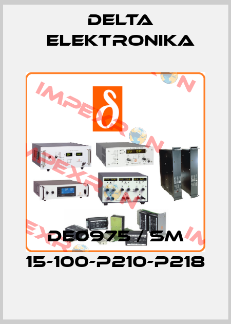 DE0975 / SM 15-100-P210-P218 Delta Elektronika