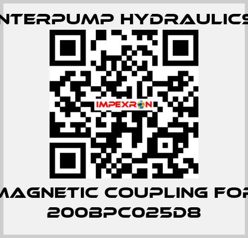 magnetic coupling for 200BPC025D8 Interpump hydraulics
