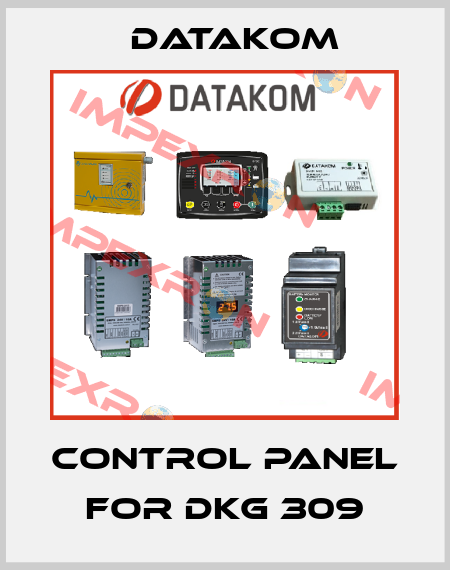control panel for DKG 309 DATAKOM