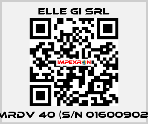MRDV 40 (S/N 01600902) ELLE GI SRL
