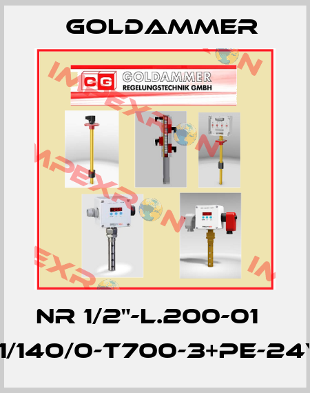 NR 1/2"-L.200-01   L1/140/0-T700-3+PE-24V Goldammer