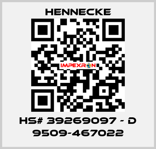HS# 39269097 - D 9509-467022 Hennecke