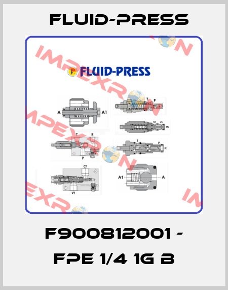 F900812001 - FPE 1/4 1G B Fluid-Press