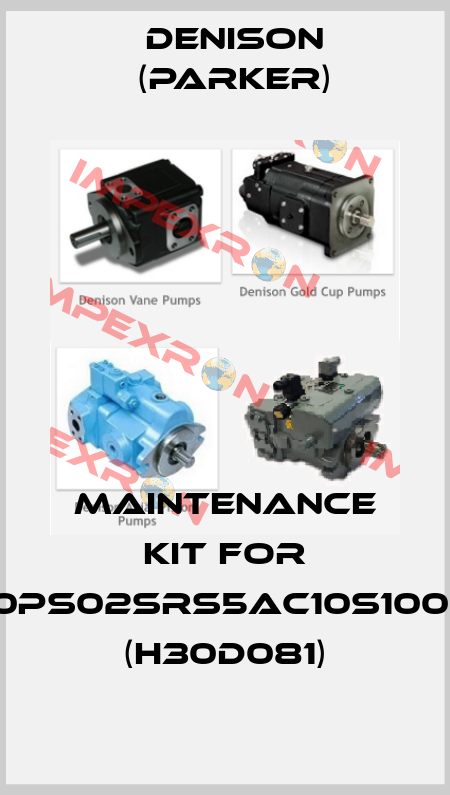 Maintenance kit for PD140PS02SRS5AC10S1000000 (H30D081) Denison (Parker)