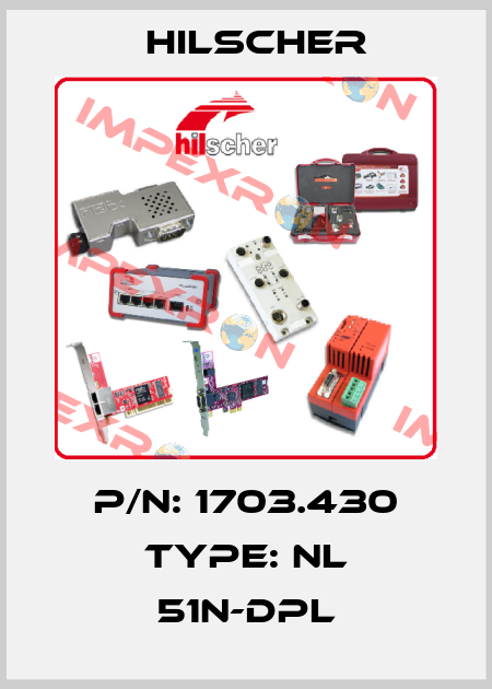 P/N: 1703.430 Type: NL 51N-DPL Hilscher
