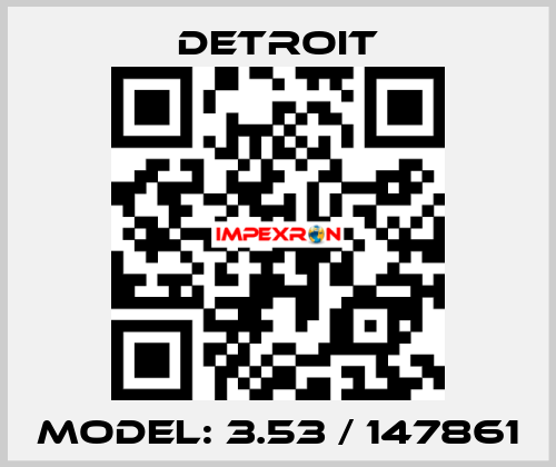 Model: 3.53 / 147861 Detroit