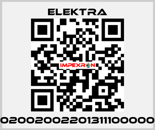 02002002201311100000 ELEKTRA