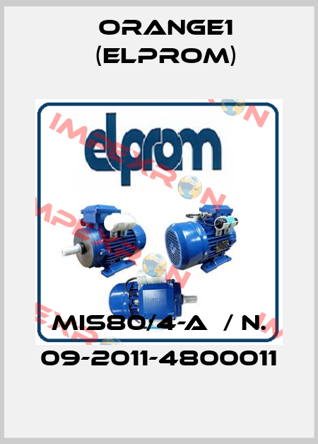 MIS80/4-A  / N. 09-2011-4800011 ORANGE1 (Elprom)