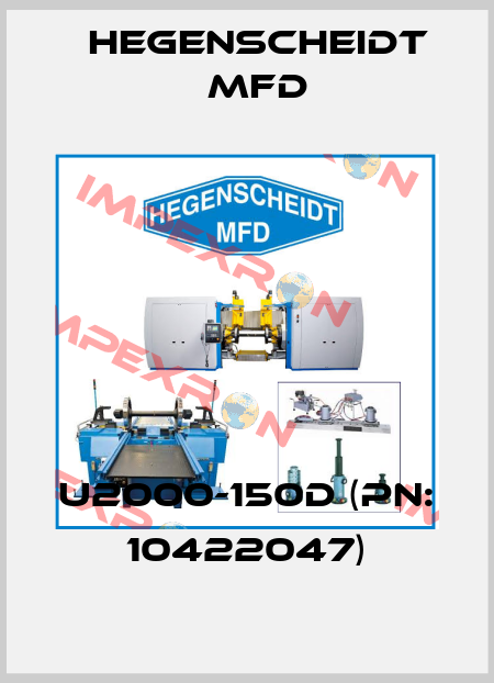 U2000-150D (PN: 10422047) Hegenscheidt MFD