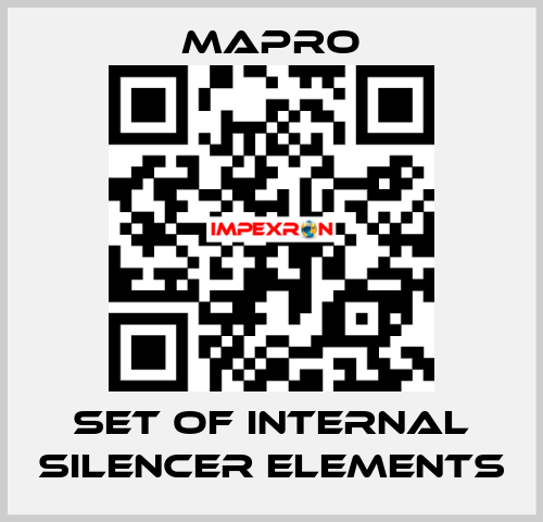 set of internal silencer elements Mapro