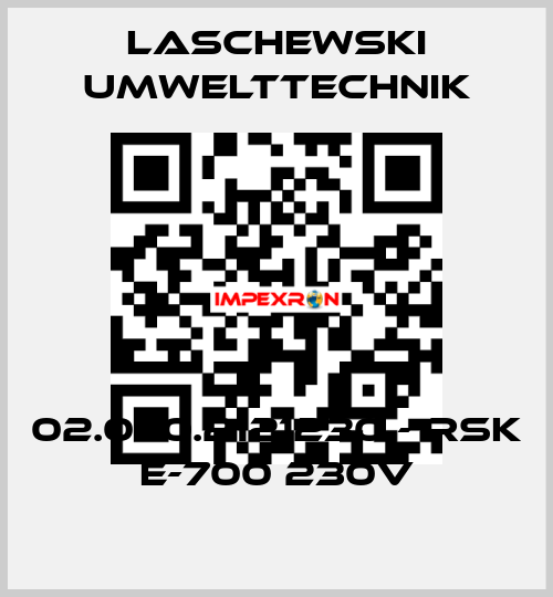 02.070.2121230 - RSK E-700 230V LASCHEWSKI UMWELTTECHNIK
