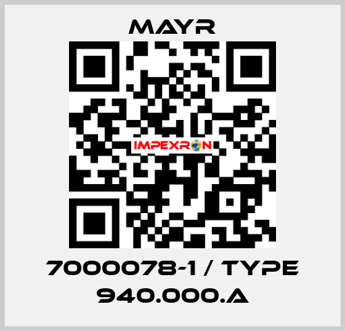 7000078-1 / Type 940.000.A Mayr