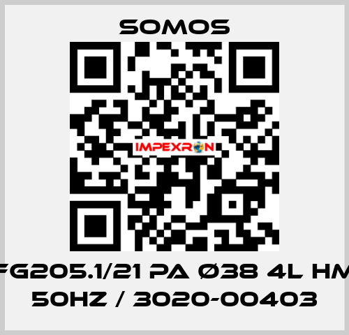 FG205.1/21 PA ø38 4l HM 50Hz / 3020-00403 Somos