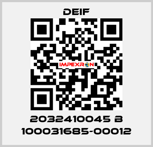 2032410045 B 100031685-00012 Deif