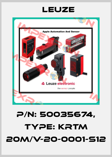 p/n: 50035674, Type: KRTM 20M/V-20-0001-S12 Leuze