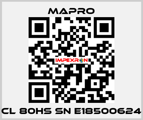 CL 80HS SN E18500624 Mapro
