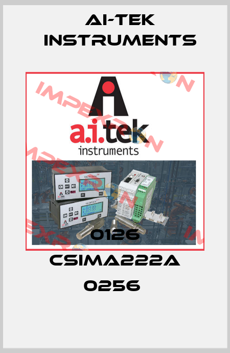 0126 CSIMA222A 0256  AI-Tek Instruments