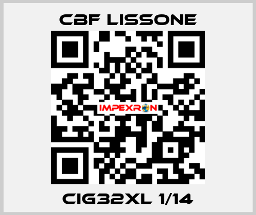 CIG32XL 1/14 CBF LISSONE