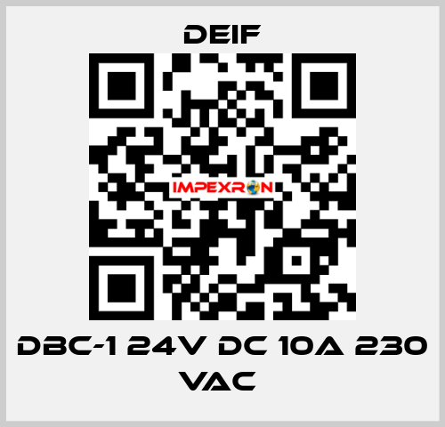 DBC-1 24V DC 10A 230 VAC  Deif