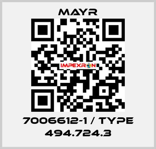 7006612-1 / Type 494.724.3 Mayr