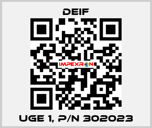 UGE 1, p/n 302023 Deif