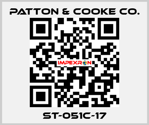 ST-051C-17 Patton & Cooke Co.