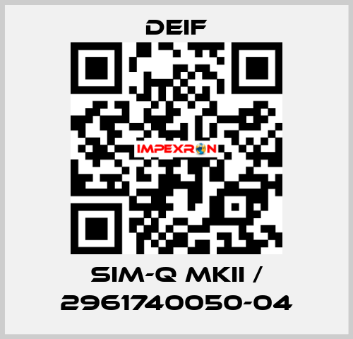 SIM-Q MKII / 2961740050-04 Deif