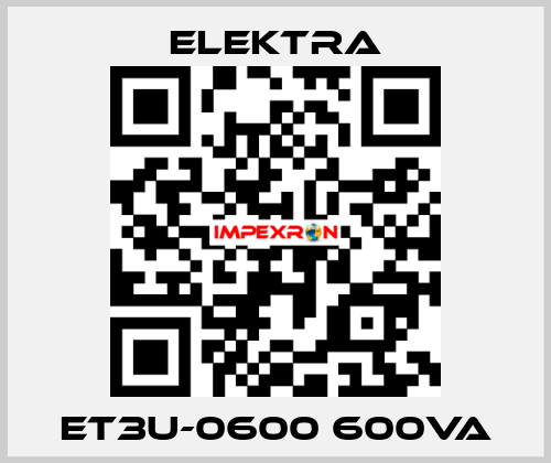 ET3U-0600 600VA ELEKTRA