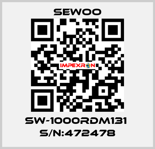 SW-1000RDm131  S/N:472478 Sewoo