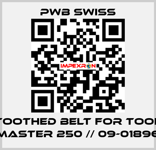 toothed belt for Tool Master 250 // 09-01896 PWB Swiss