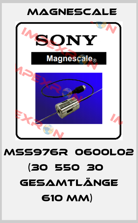 MSS976R‐0600L02   (30‐550‐30   Gesamtlänge 610 mm)  Magnescale