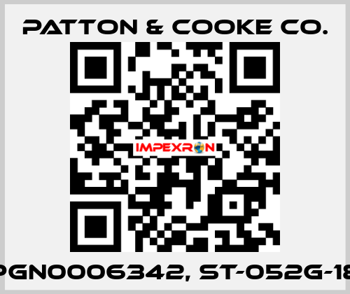 PGN0006342, ST-052G-18 Patton & Cooke Co.