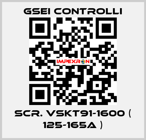SCR. VSKT91-1600 ( 125-165A ) GSEI Controlli