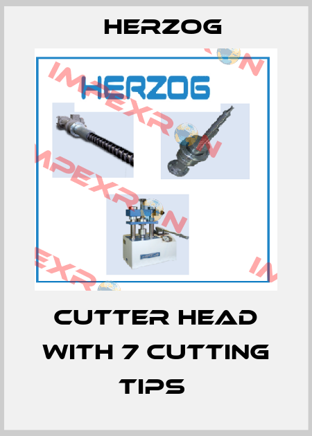Cutter head with 7 cutting tips  Herzog
