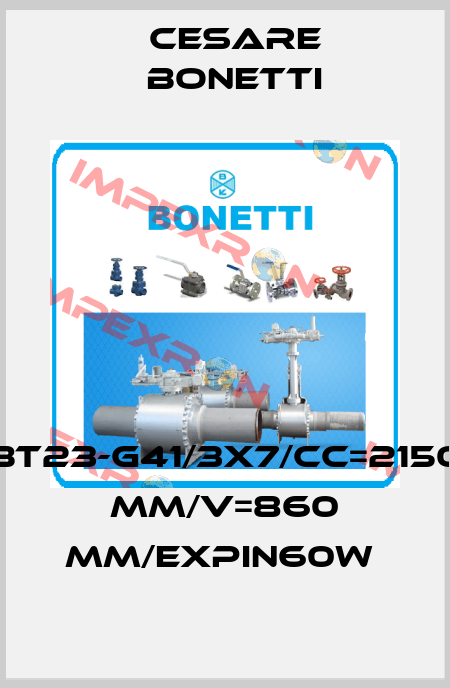 BT23-G41/3x7/CC=2150 MM/V=860 MM/EXPIN60W  Cesare Bonetti